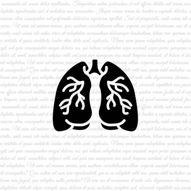 Ciğerler çizgisi simgesi