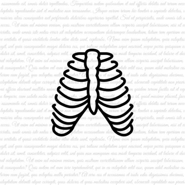 Kaburga satırı simgesi