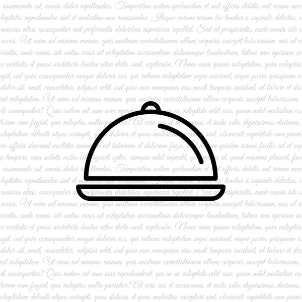 Блюдо с иконкой паутины — стоковый вектор
