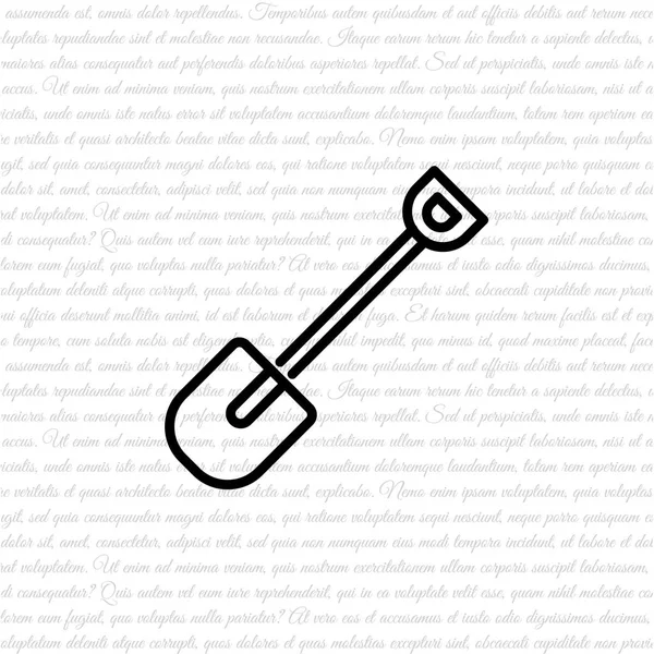 Simple shovel icon — Stock Vector