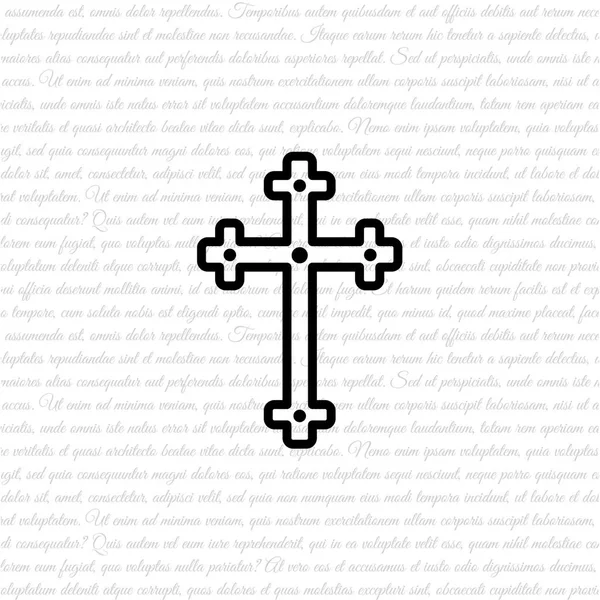 Лінія піктограма хрестика — стоковий вектор