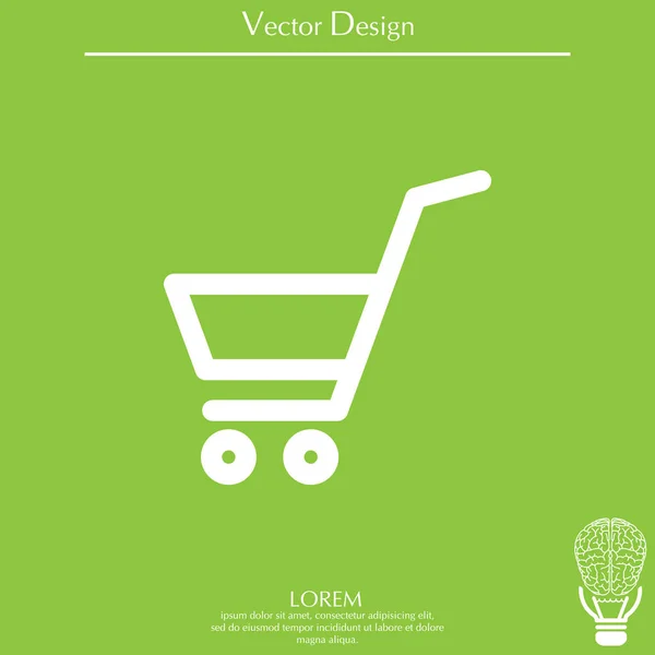 Icono del carrito de compras — Vector de stock