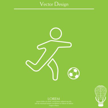 Futbol oyuncu siluet