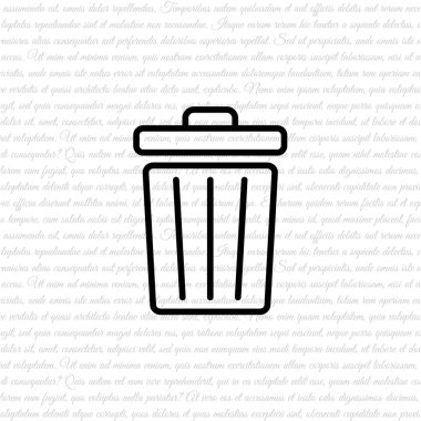 çöp kutusu simgesini