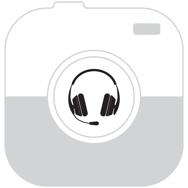 Icono web de auriculares — Vector de stock