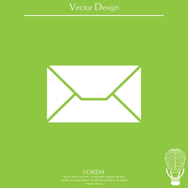 Envolvente mensaje de correo electrónico icono — Vector de stock