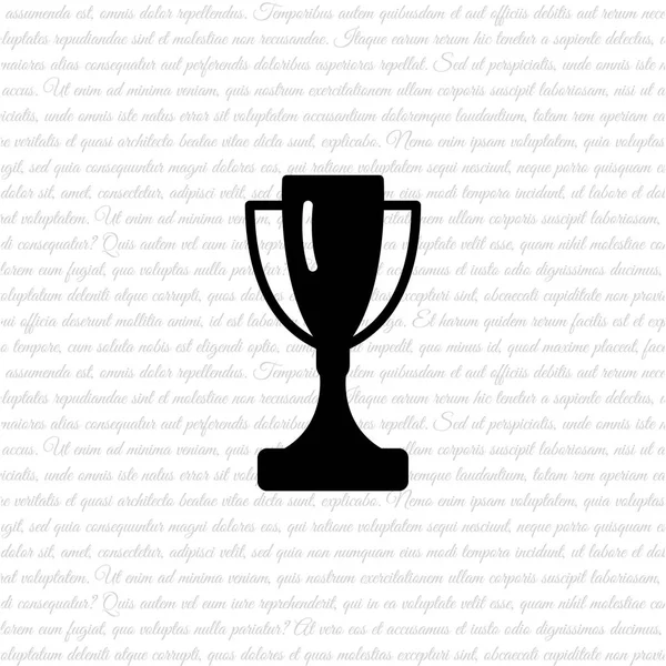Trofeo taza icono — Vector de stock