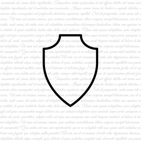 Піктограма веб-лінії Shield — стоковий вектор