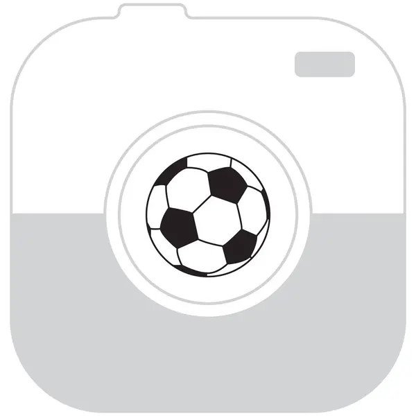 Fotboll boll ikon — Stock vektor