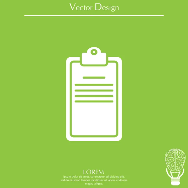 Liste de vérification icône de ligne — Image vectorielle