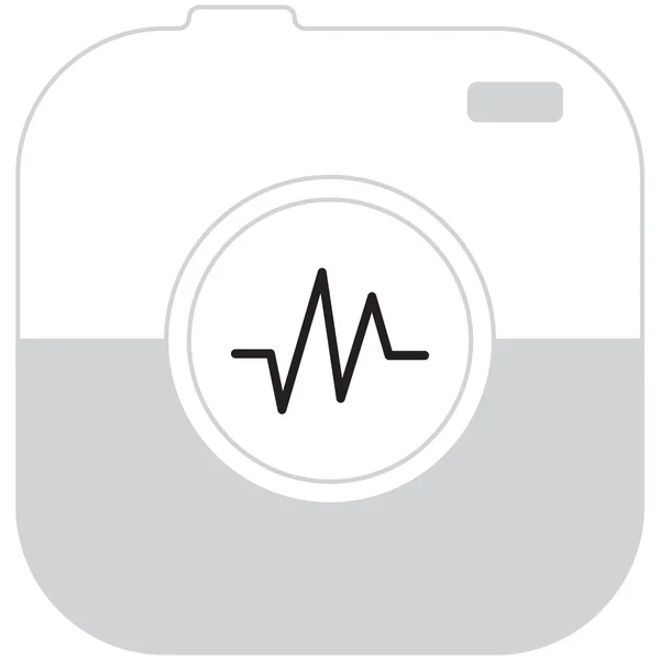 Icono de frecuencia cardíaca — Vector de stock