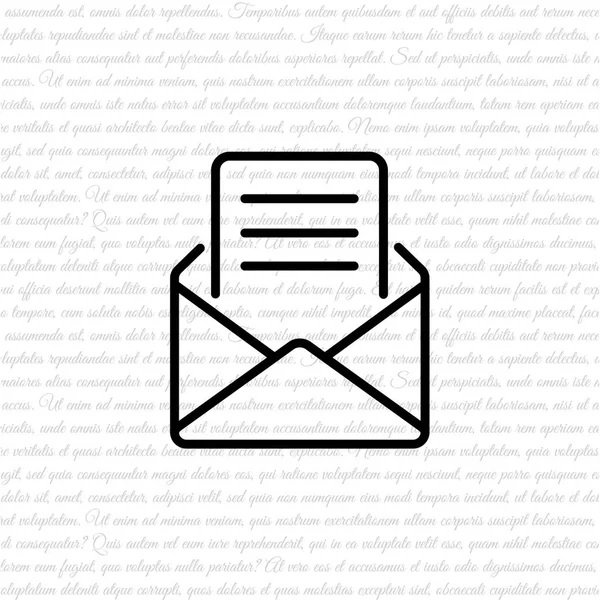 Umschlag E-Mail-Nachricht Symbol — Stockvektor