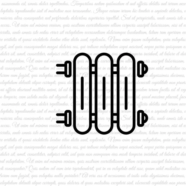 Icône web du radiateur — Image vectorielle