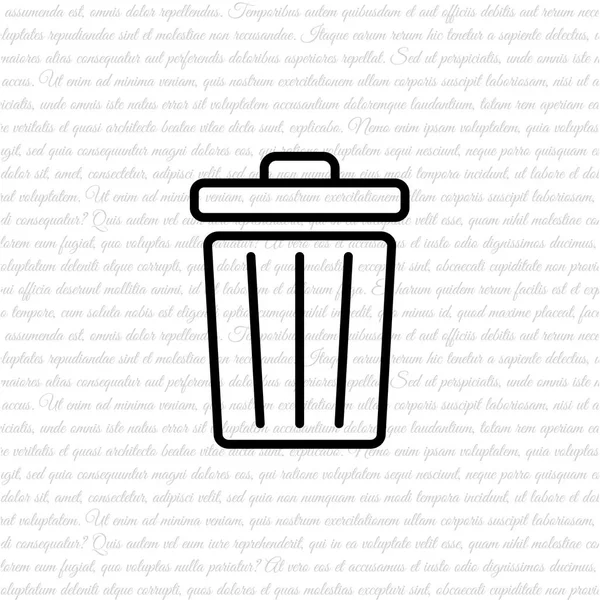 垃圾桶图标 — 图库矢量图片