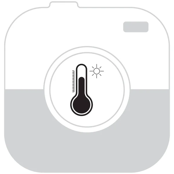 Θερμόμετρο απλή εικόνα — Διανυσματικό Αρχείο