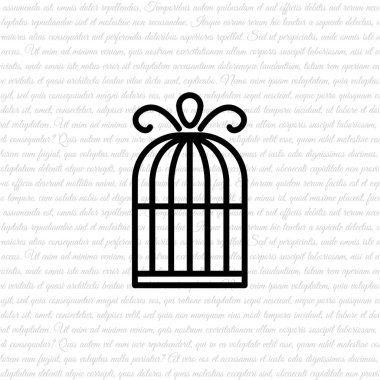 Kuş kafesi Web satırı simgesi