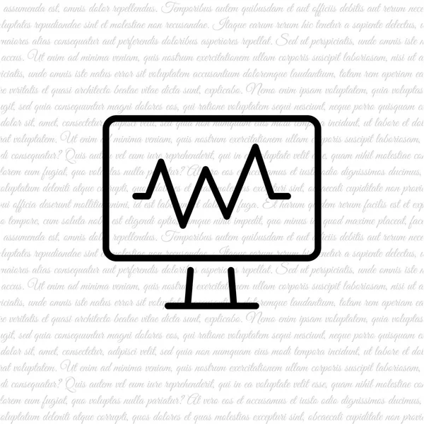 Ikona monitorowania tętna — Wektor stockowy