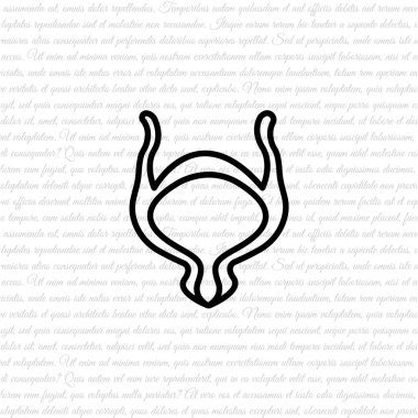 Mesane çizgisi simgesi 