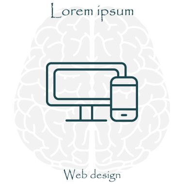 Smartphone ve monitör simgesi
