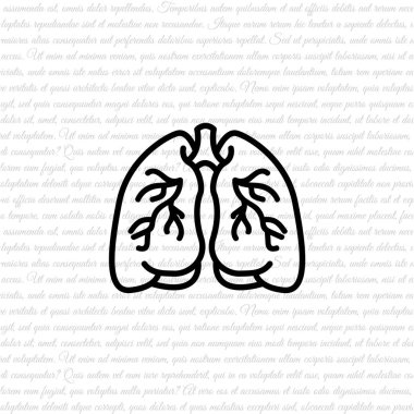 Ciğerler çizgisi simgesi