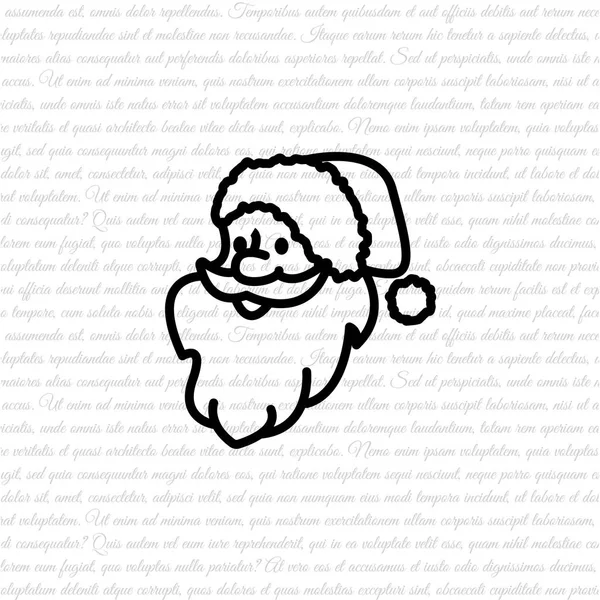 Icône du Père Noël — Image vectorielle