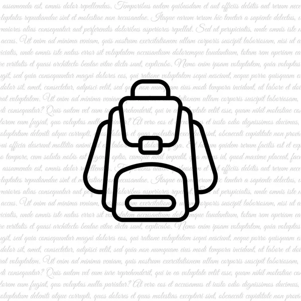 Web-ikonen av ryggsäck — Stock vektor