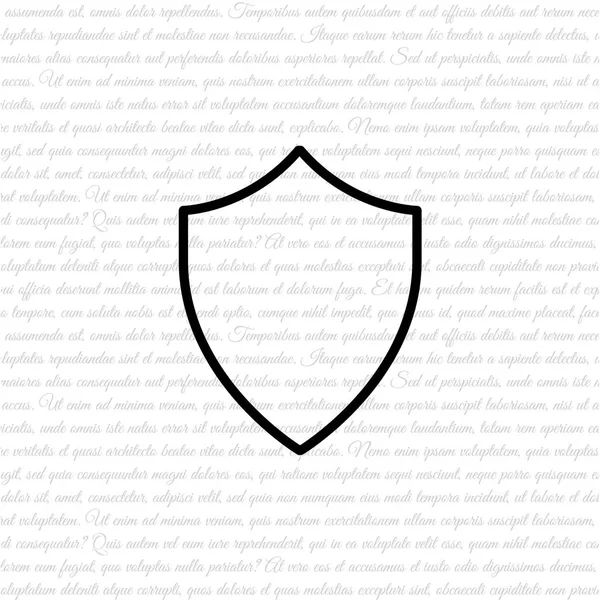 Піктограма веб-лінії Shield — стоковий вектор