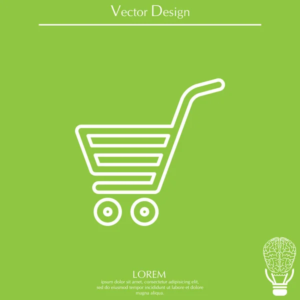 Icono del carrito de compras — Vector de stock