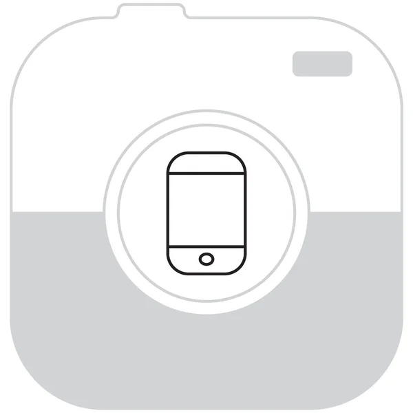 Icône web Smartphone — Image vectorielle