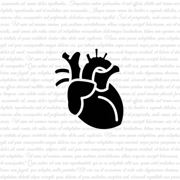 Insan kalp simgesi — Stok Vektör