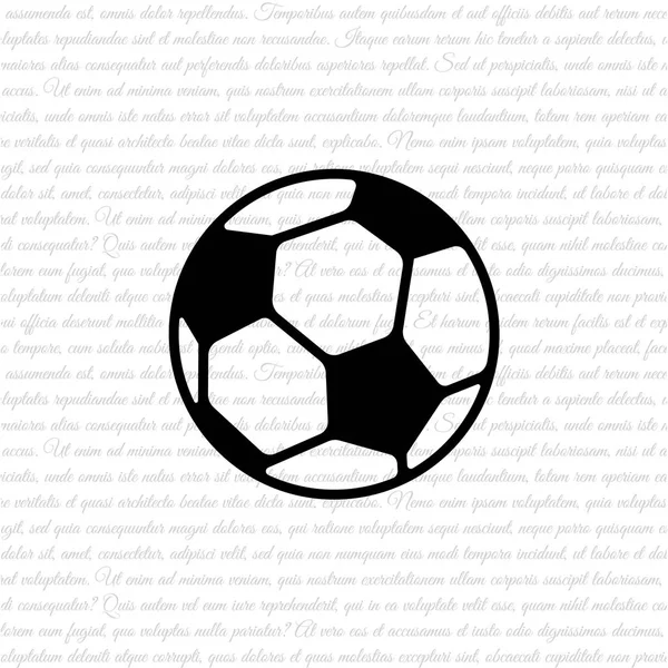 Fotboll ikon — Stock vektor