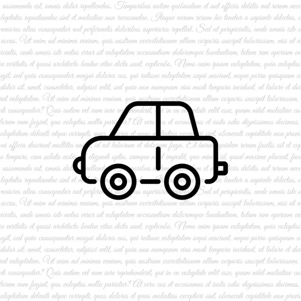 Coche de juguete para niños icono — Vector de stock