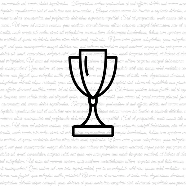 Trophée tasse icône — Image vectorielle