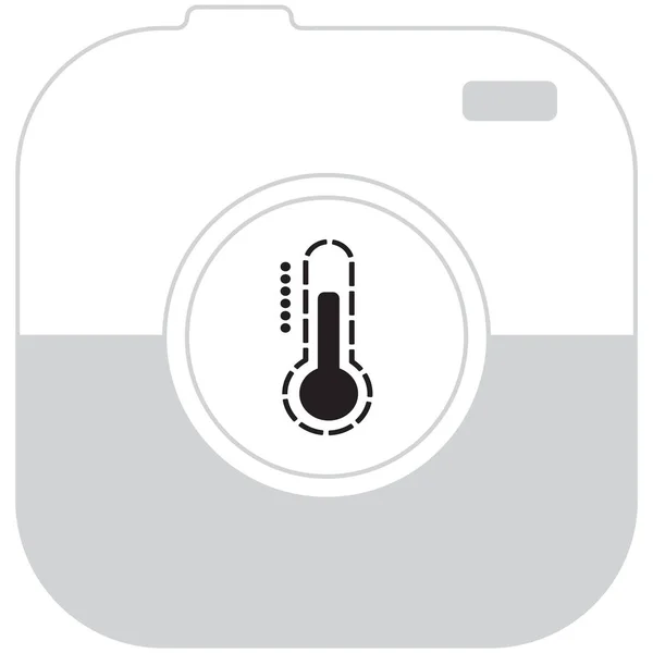 Thermometer einfaches Symbol — Stockvektor