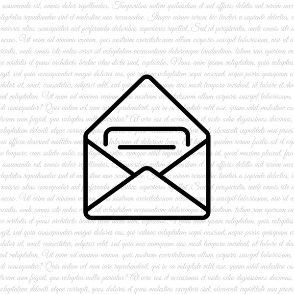 Pictogram voor envelop e-mail bericht — Stockvector