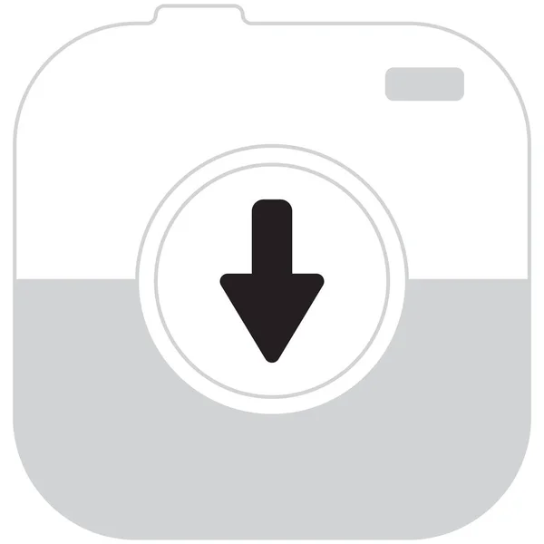 Flecha hacia abajo icono — Vector de stock