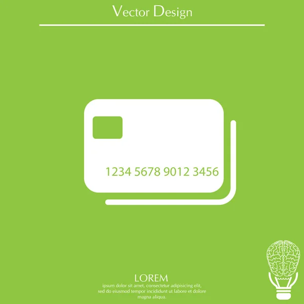 Icône de carte de crédit — Image vectorielle