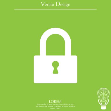 Asma kilit Web satırı simgesi