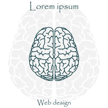 Beyin çizgisi simgesi