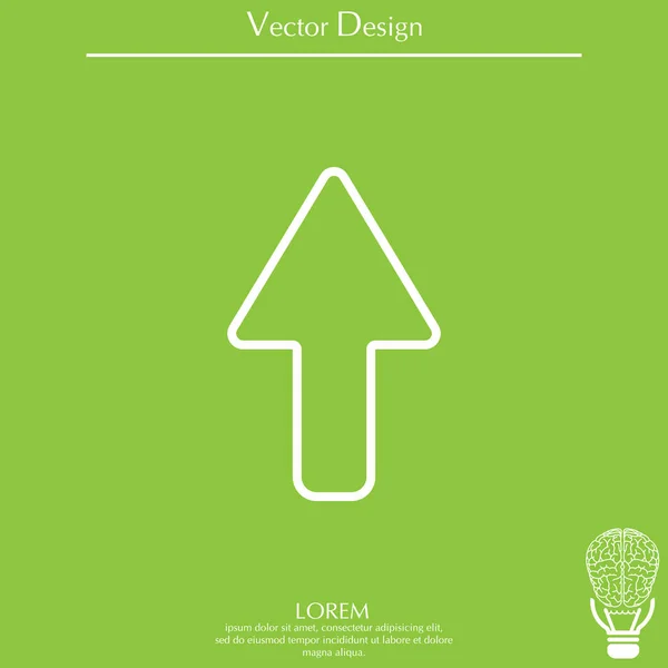 Lijn pijlpictogram — Stockvector