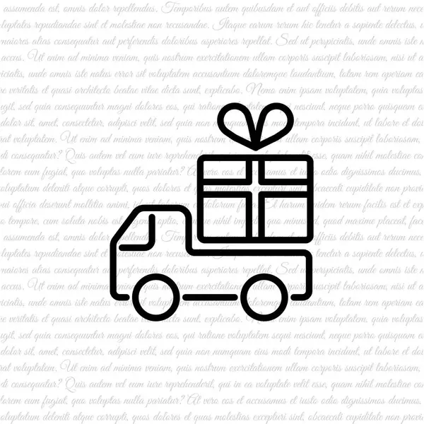 Diseño del icono de regalo — Vector de stock