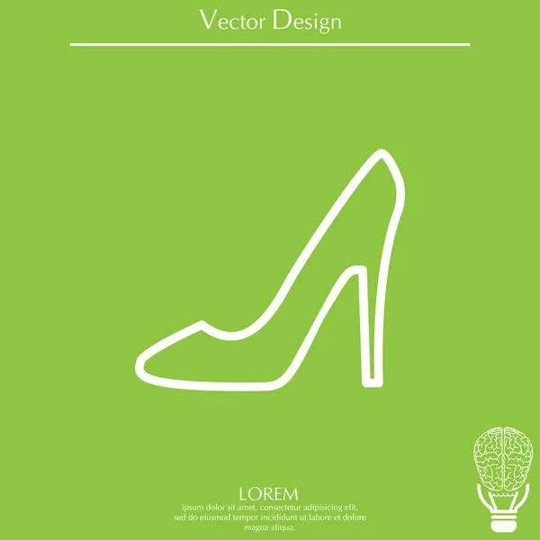 Heel shoes icon — Stock Vector