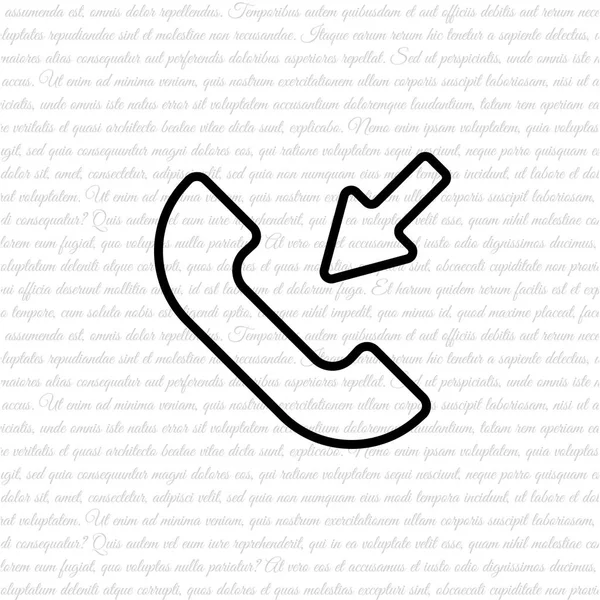 Icono Web de llamada entrante — Archivo Imágenes Vectoriales