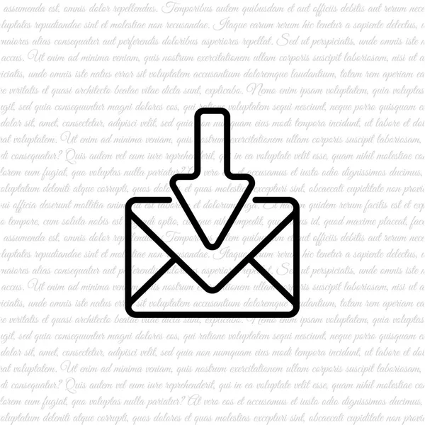 Значок сообщения электронной почты конверта — стоковый вектор