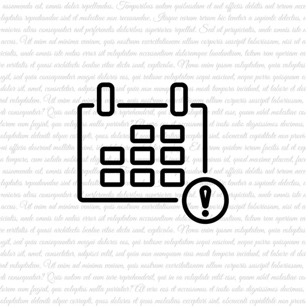 Calendario icono web — Vector de stock