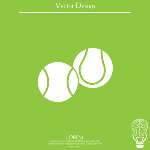 Tennisball-Ikone — Stockvektor