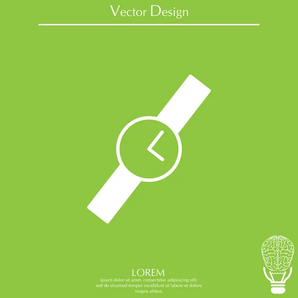 Icône web de la montre-bracelet — Image vectorielle