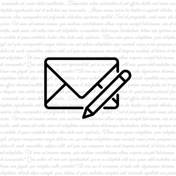 Umschlag E-Mail-Nachricht Symbol — Stockvektor