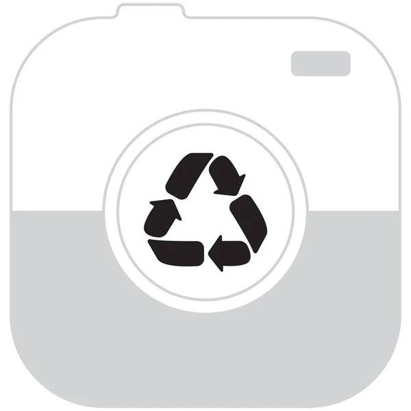 Ícone de sinal de reciclagem — Vetor de Stock