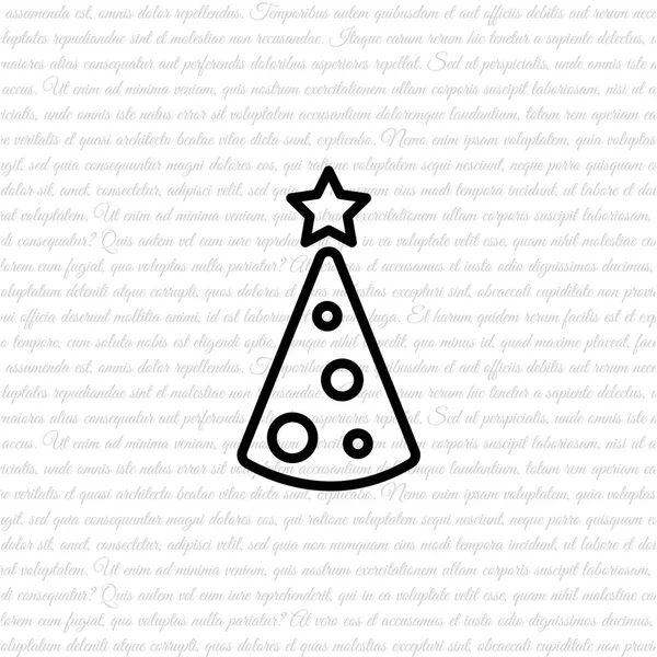 Noel ağacının simgesi — Stok Vektör